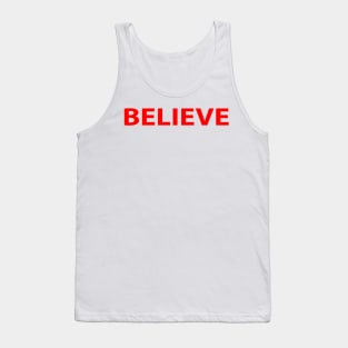 Believe Cool Inspirational Christian Tank Top